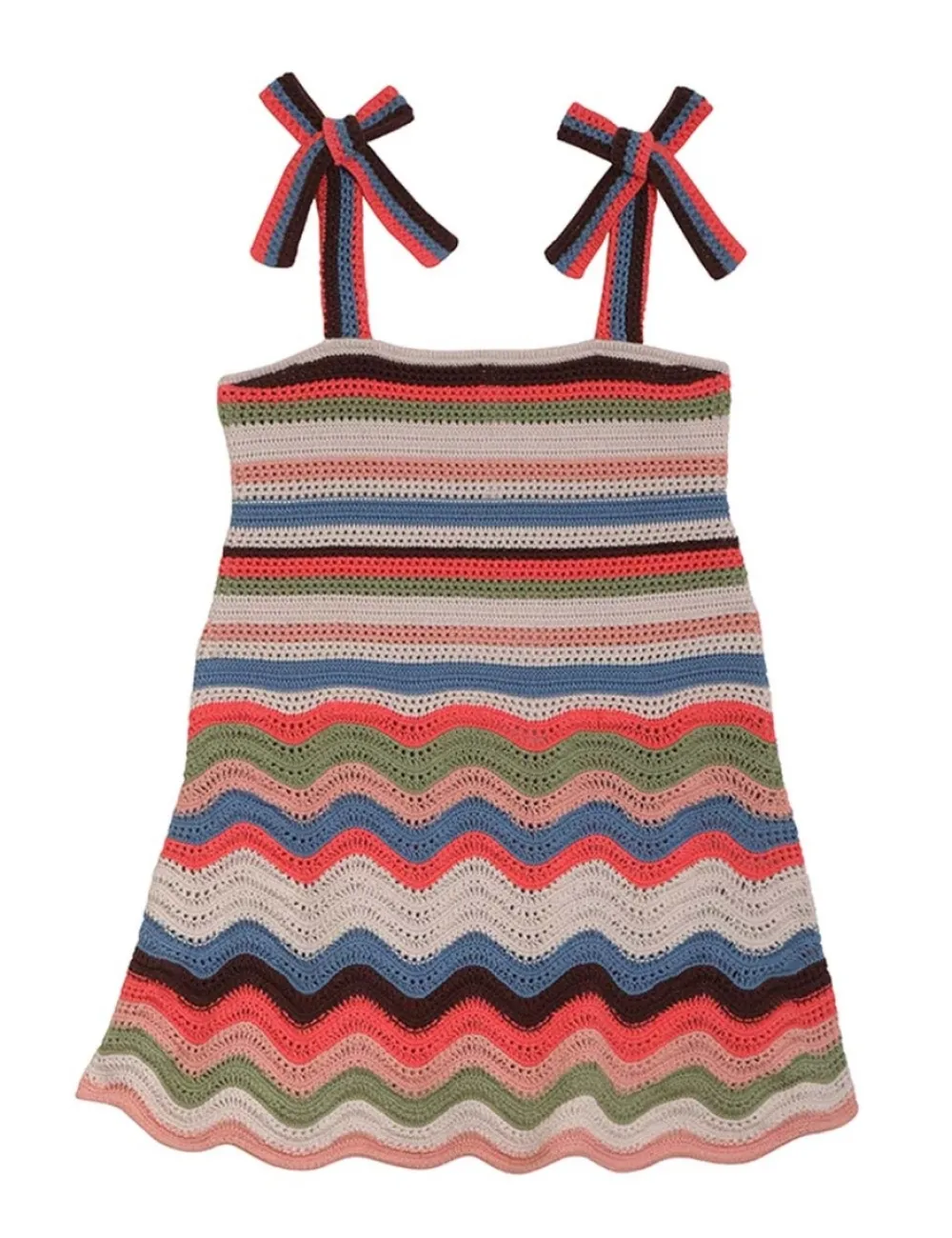 ZIMMERMANN Devi Textured Knit Dress-Women Clothing