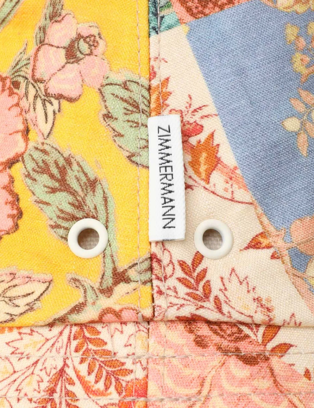 ZIMMERMANN Printed Canvas Bucket Hat-Women Hats