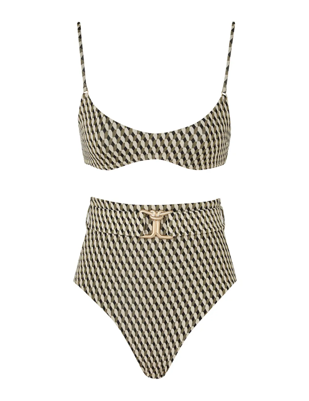 ZIMMERMANN Lexi Textured Scoop Bikini-Women Bikinis