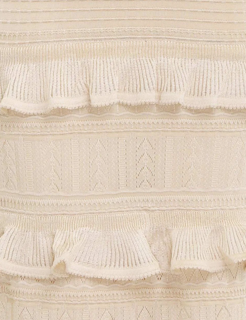 ZIMMERMANN Luminosity Ruffle Tank Dress-Women Knitwear