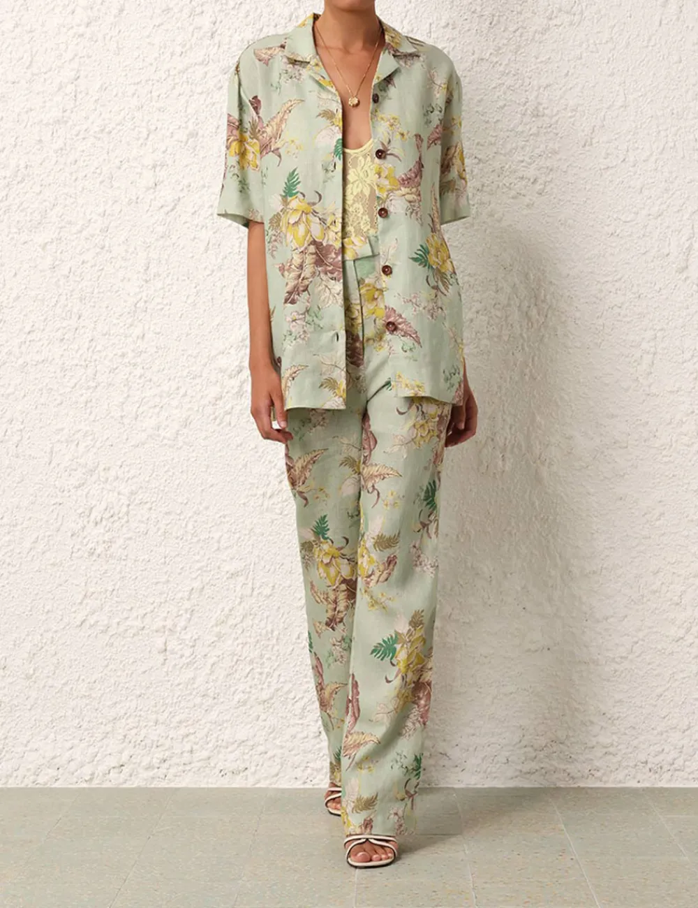 ZIMMERMANN Matchmaker Straight Leg Pant-Women Shorts & Pants