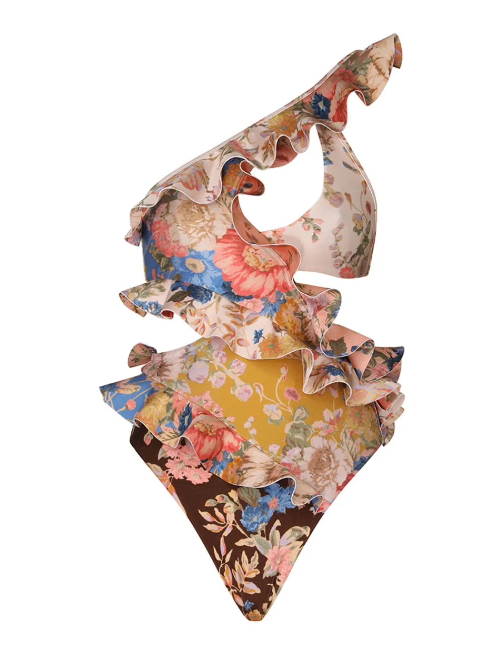 ZIMMERMANN August Asymmetric Frill 1Pc-Women One Pieces