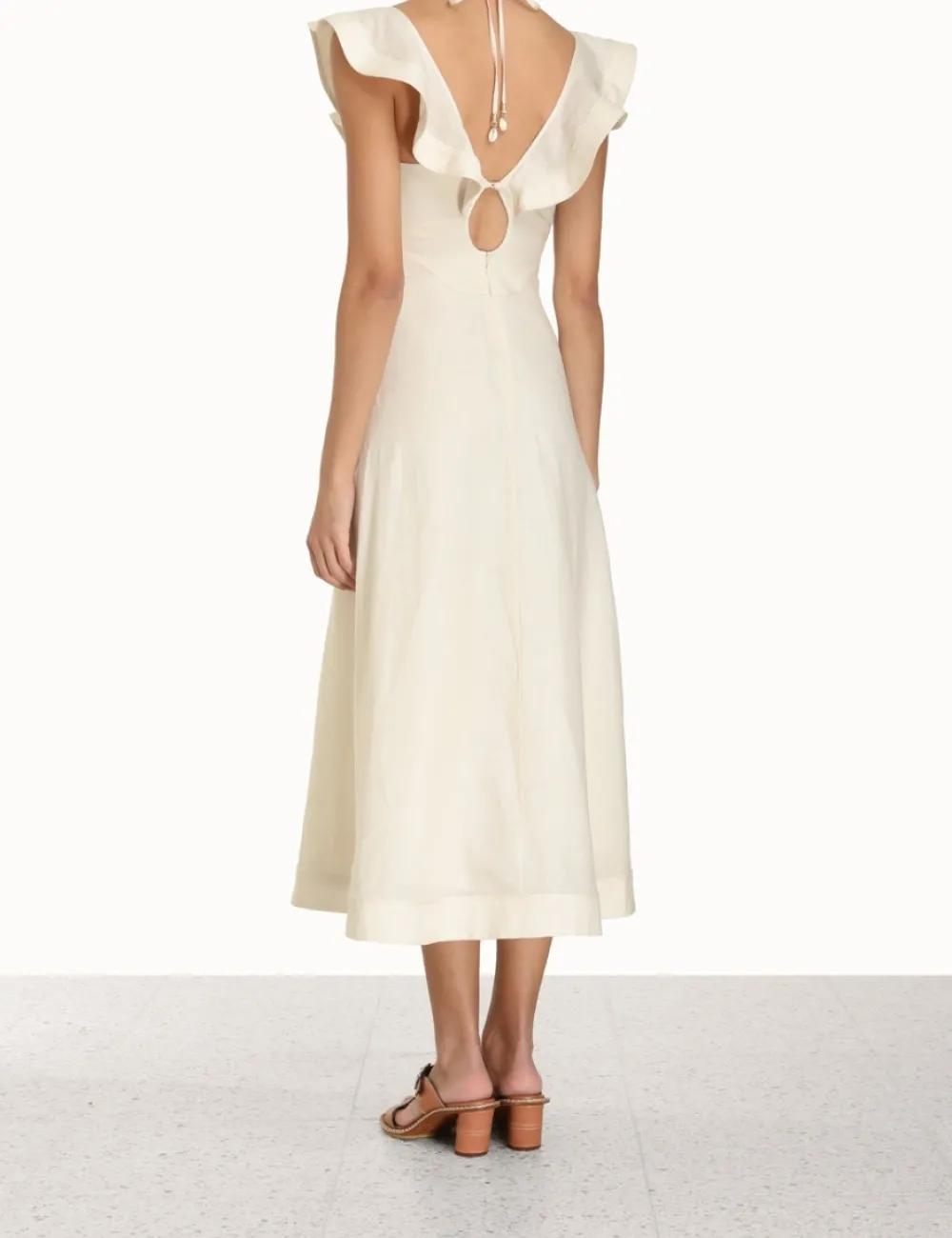 ZIMMERMANN Halcyon Flutter Midi Dress-Women Dresses & Coverups