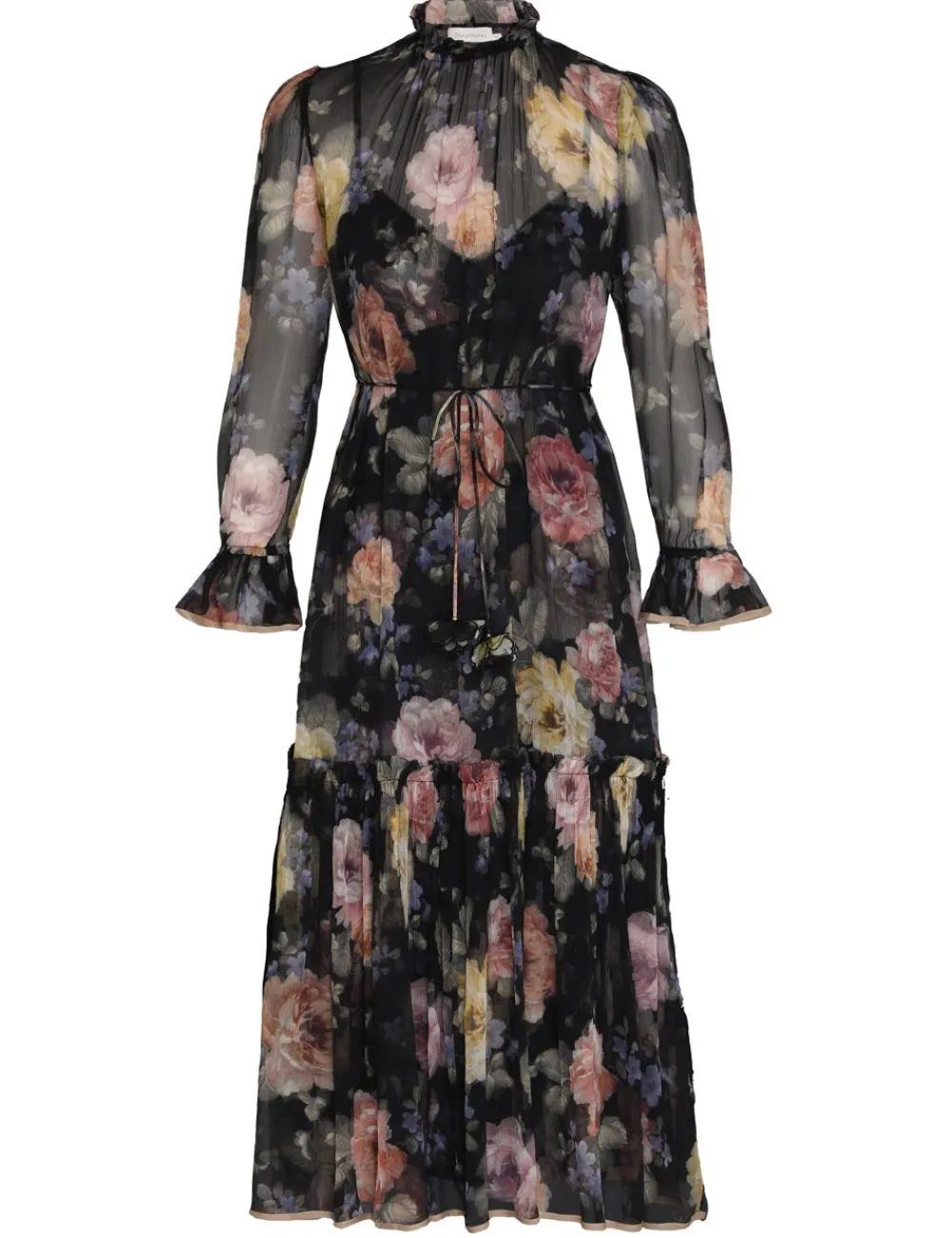 ZIMMERMANN Luminosity Tubular Midi Dress-Women Clothing