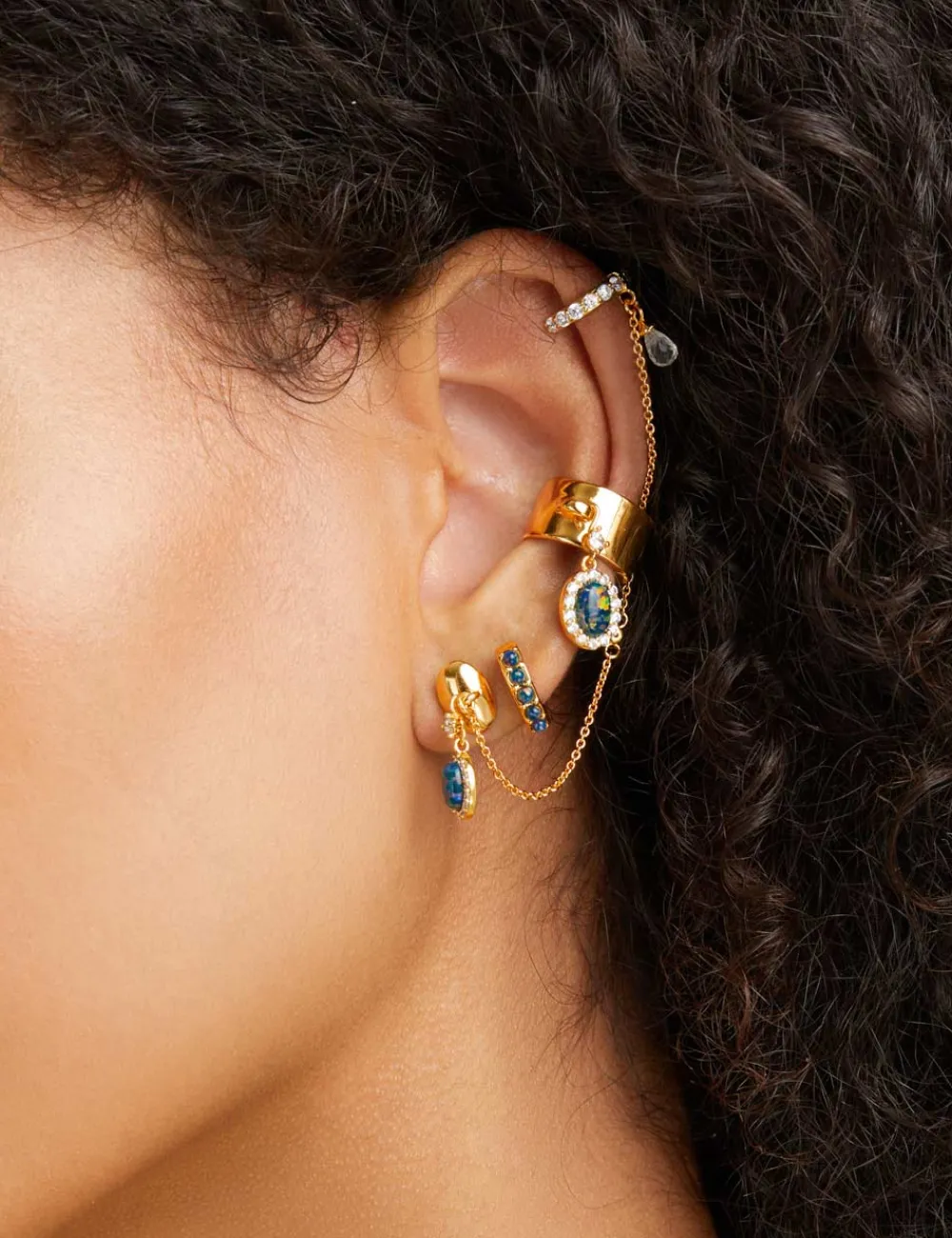 ZIMMERMANN Austral Draped Huggie-Women Earrings