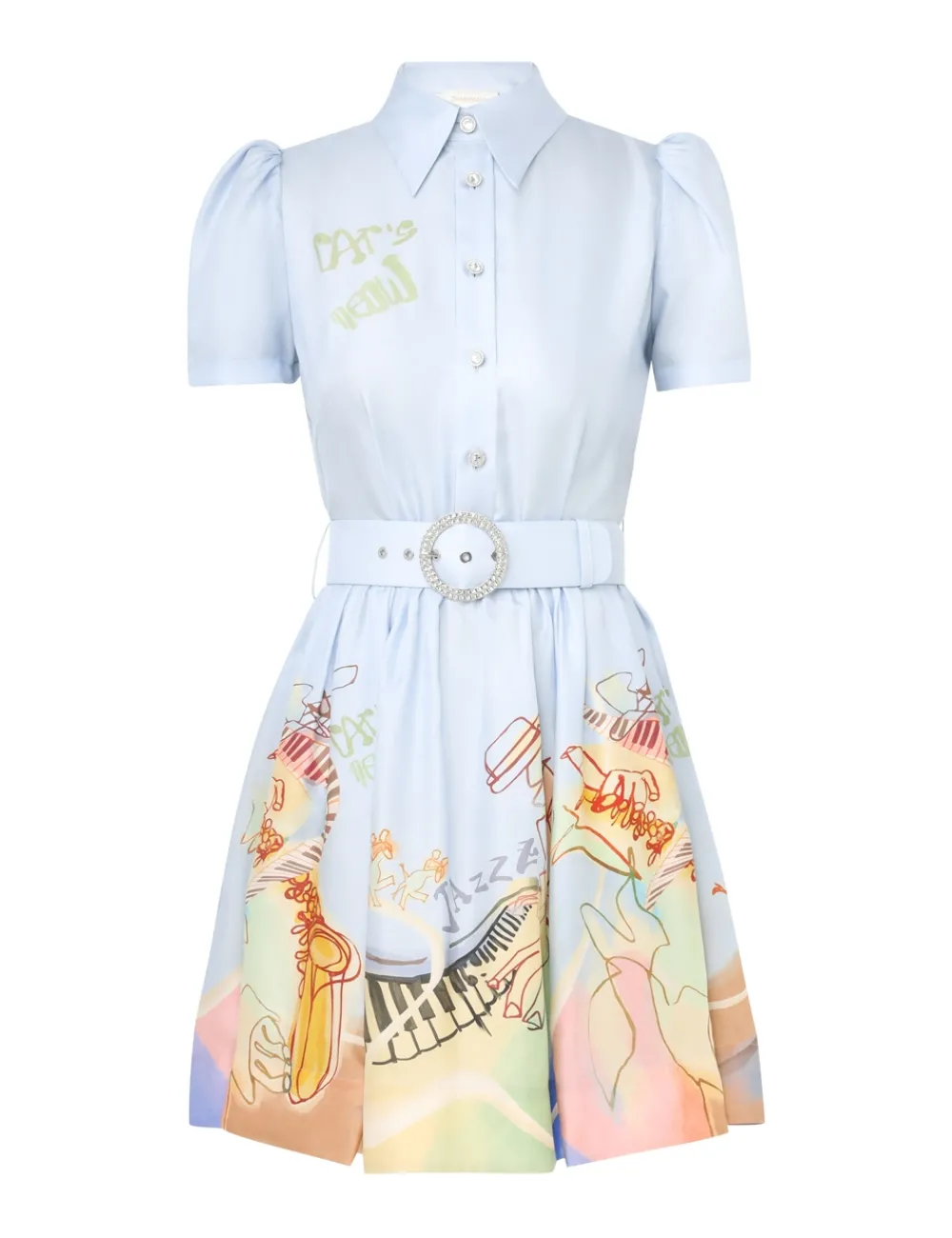 ZIMMERMANN Matchmaker Shirt Mini Dress-Women Dresses