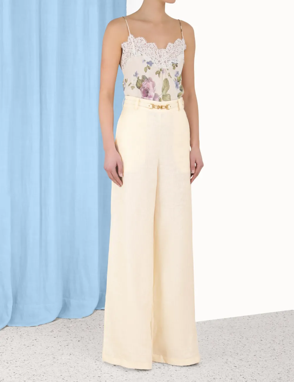 ZIMMERMANN Luminosity Wide Leg Pant-Women Clothing