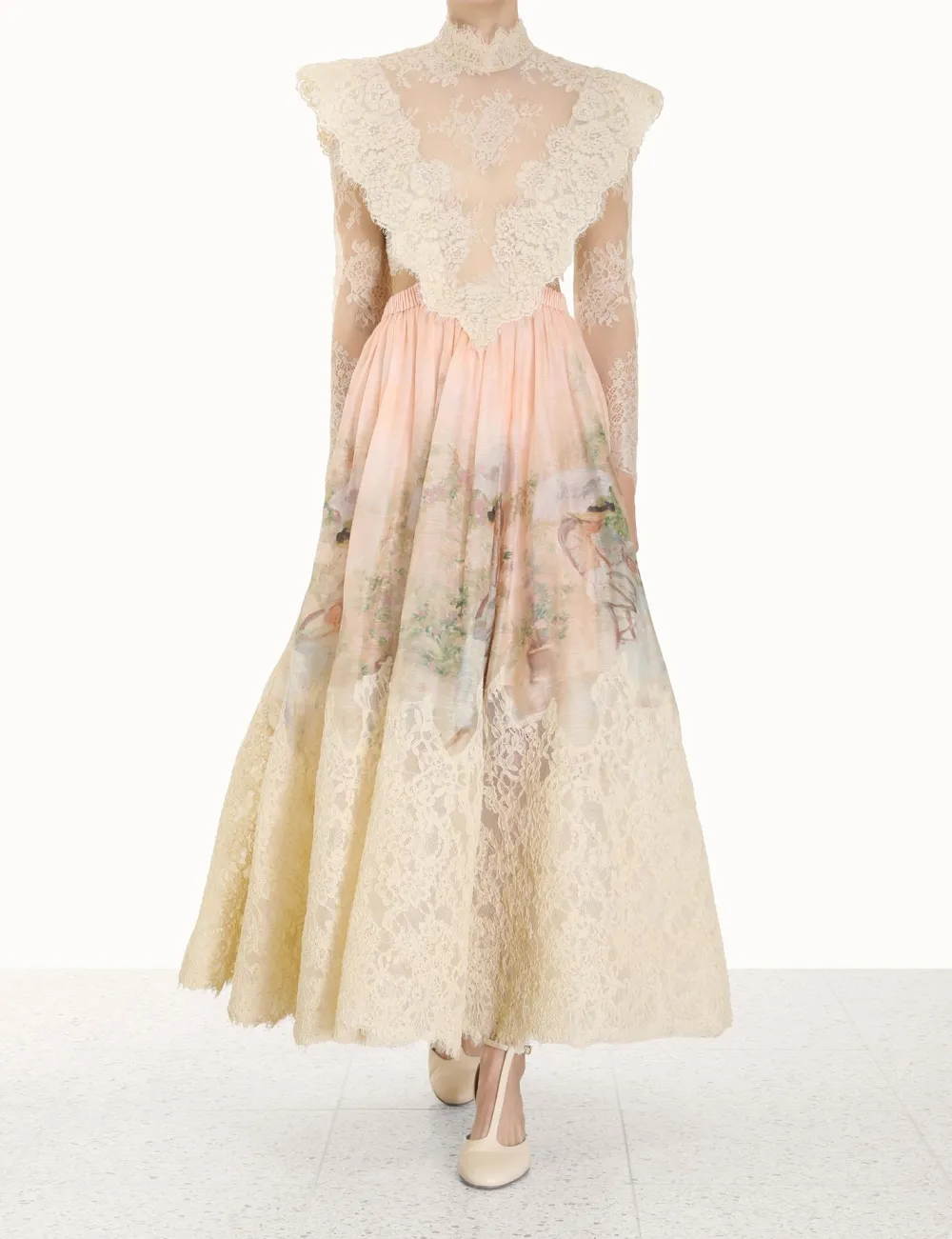 ZIMMERMANN Lyrical Corded Lace Gown-Women Luminosity