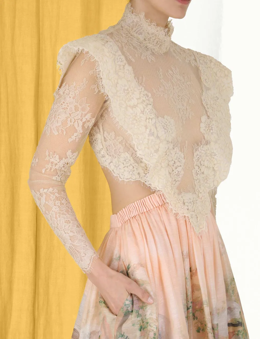 ZIMMERMANN Lyrical Corded Lace Gown-Women Luminosity