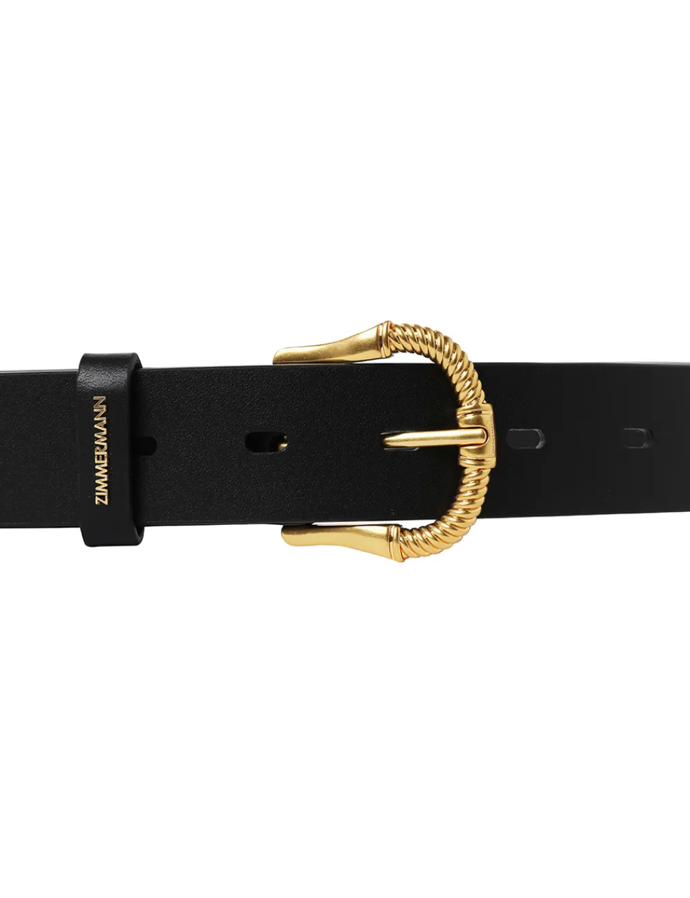 ZIMMERMANN Twisted Buckle Leather Belt 30-Women Accessories