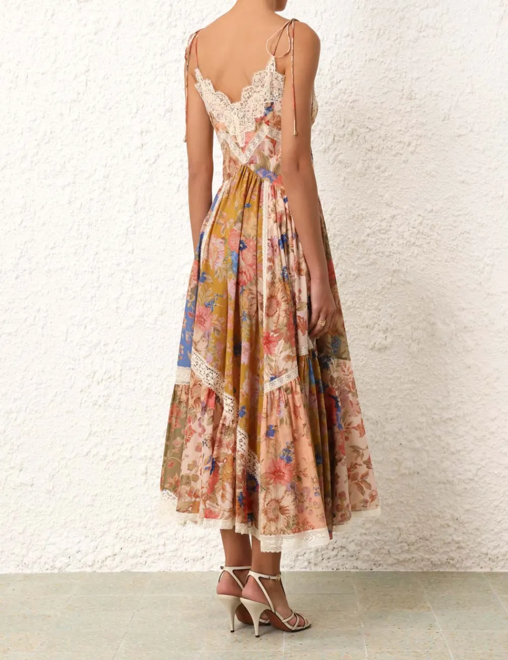 ZIMMERMANN August Asymmetric Slip Dress-Women Dresses & Coverups