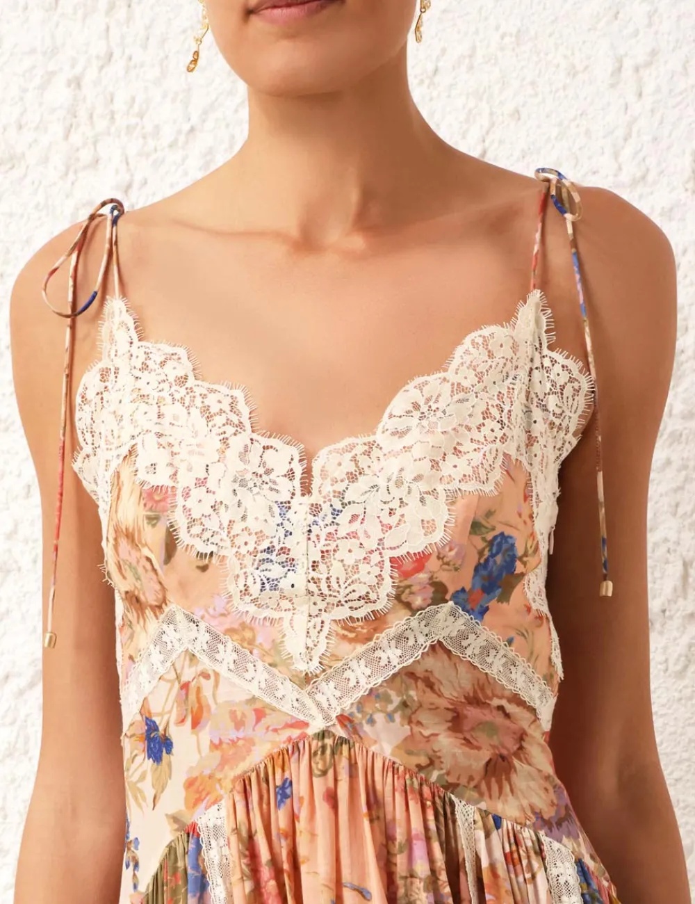 ZIMMERMANN August Asymmetric Slip Dress-Women Dresses & Coverups