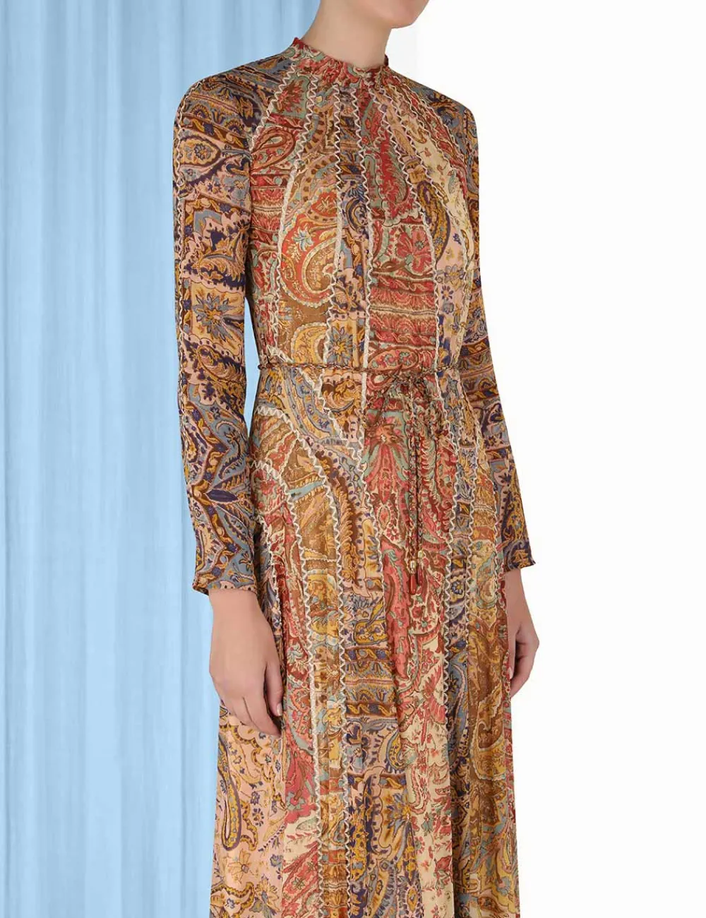 ZIMMERMANN Luminosity Panelled Midi Dress-Women Dresses