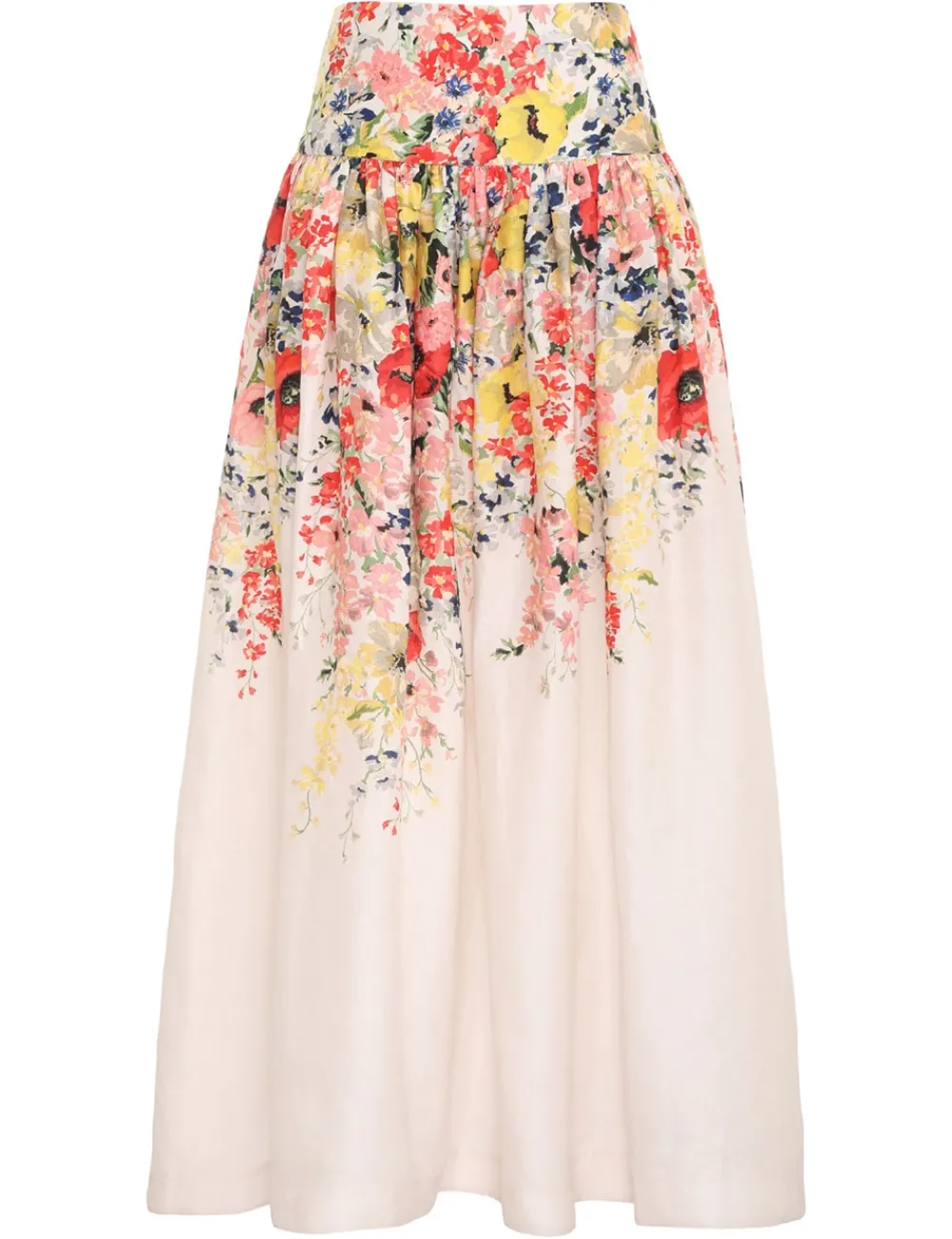 ZIMMERMANN Alight Basque Midi Skirt-Women Clothing