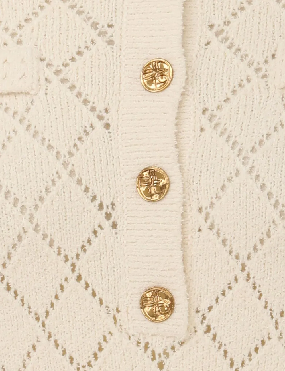 ZIMMERMANN Matchmaker Pointelle Polo Top-Women Tops