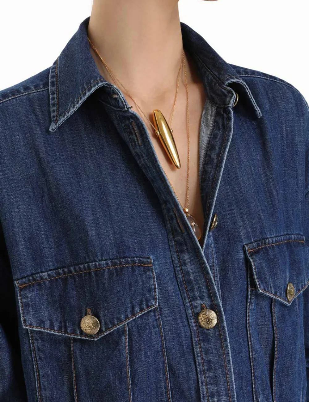ZIMMERMANN Luminosity Denim Shirt-Women In Denim