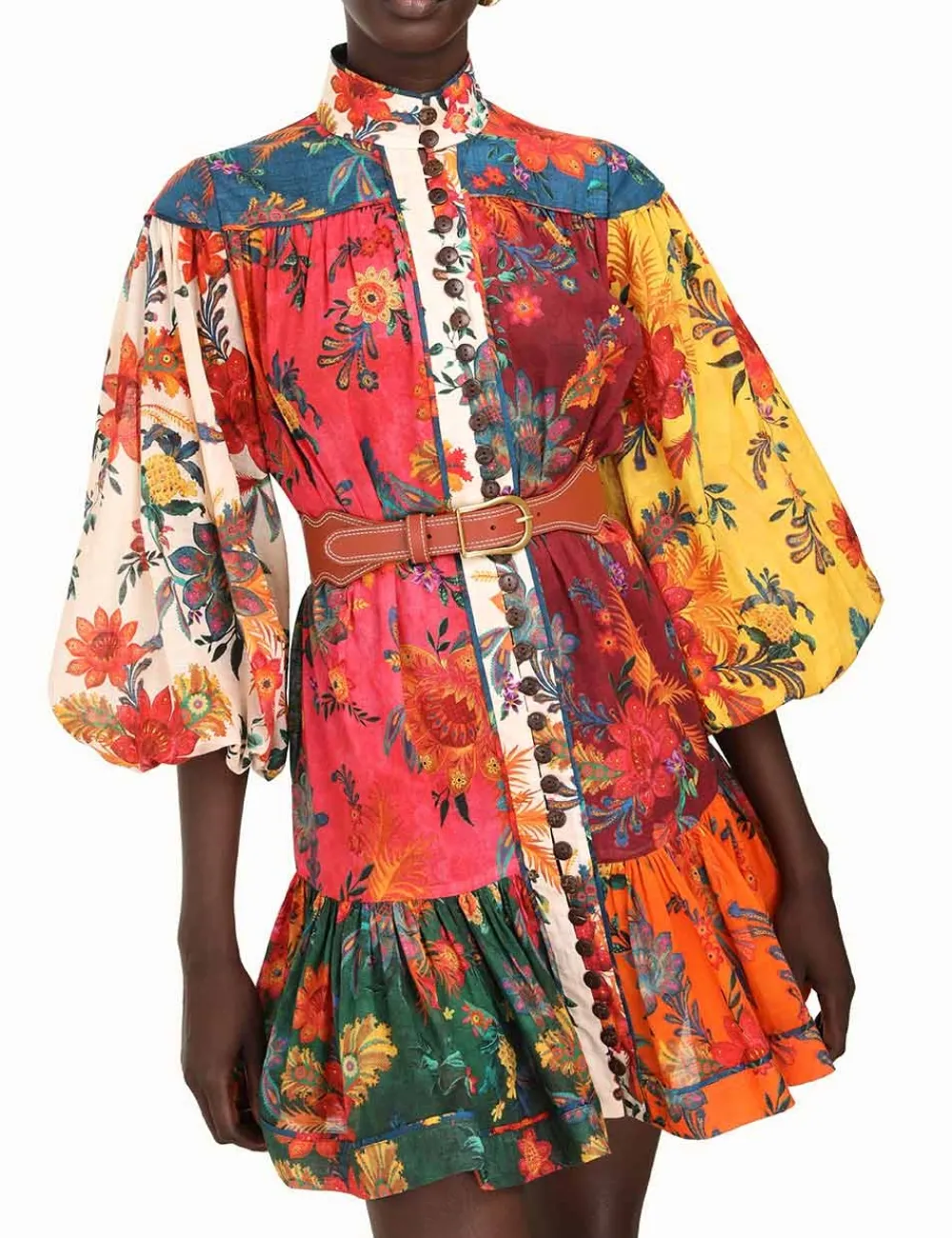 ZIMMERMANN Wave Leather Waist Belt-Women Belts