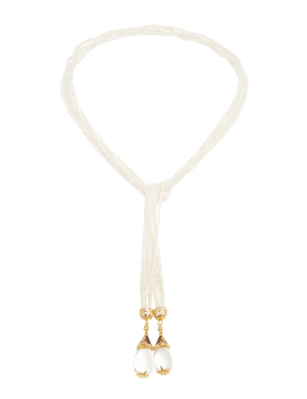 ZIMMERMANN Pearl Rope Lariat Necklace-Women Necklaces