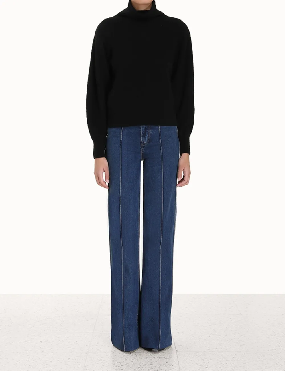 ZIMMERMANN Lyrical Brushed Wool Sweater-Women Luminosity