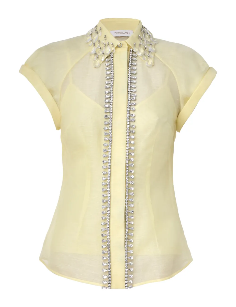 ZIMMERMANN Matchmaker Diamante Blouse-Women Clothing