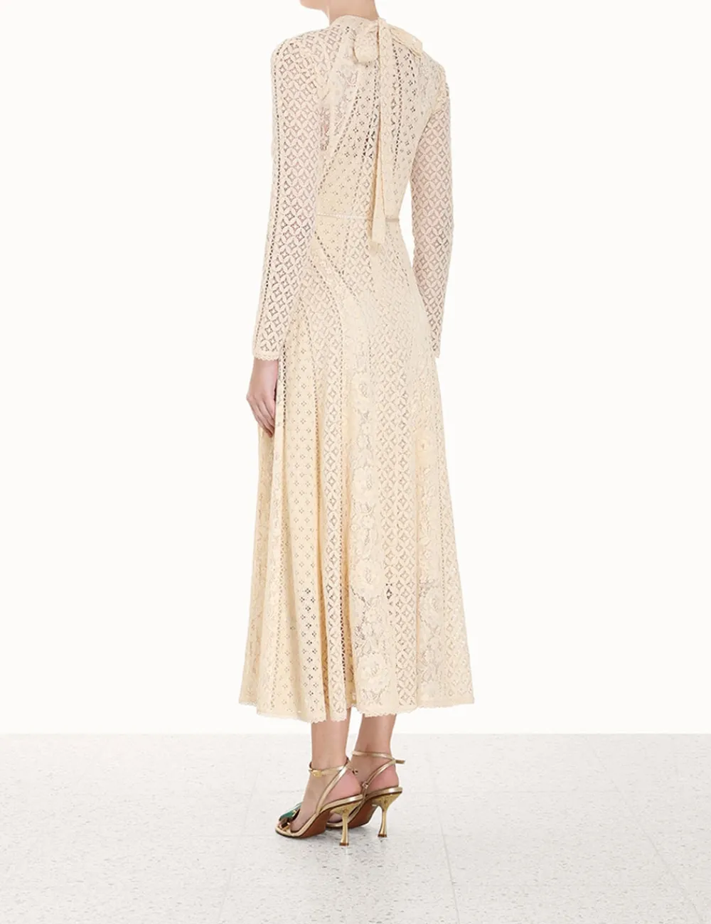 ZIMMERMANN Luminosity Lace Panelled Midi-Women Luminosity