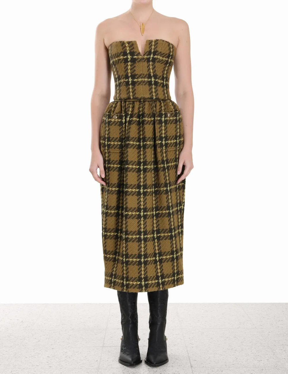 ZIMMERMANN Luminosity Check Bodice-Women Tops