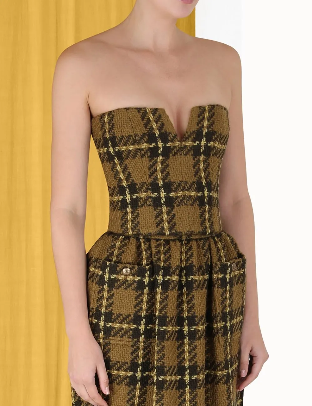 ZIMMERMANN Luminosity Check Bodice-Women Tops