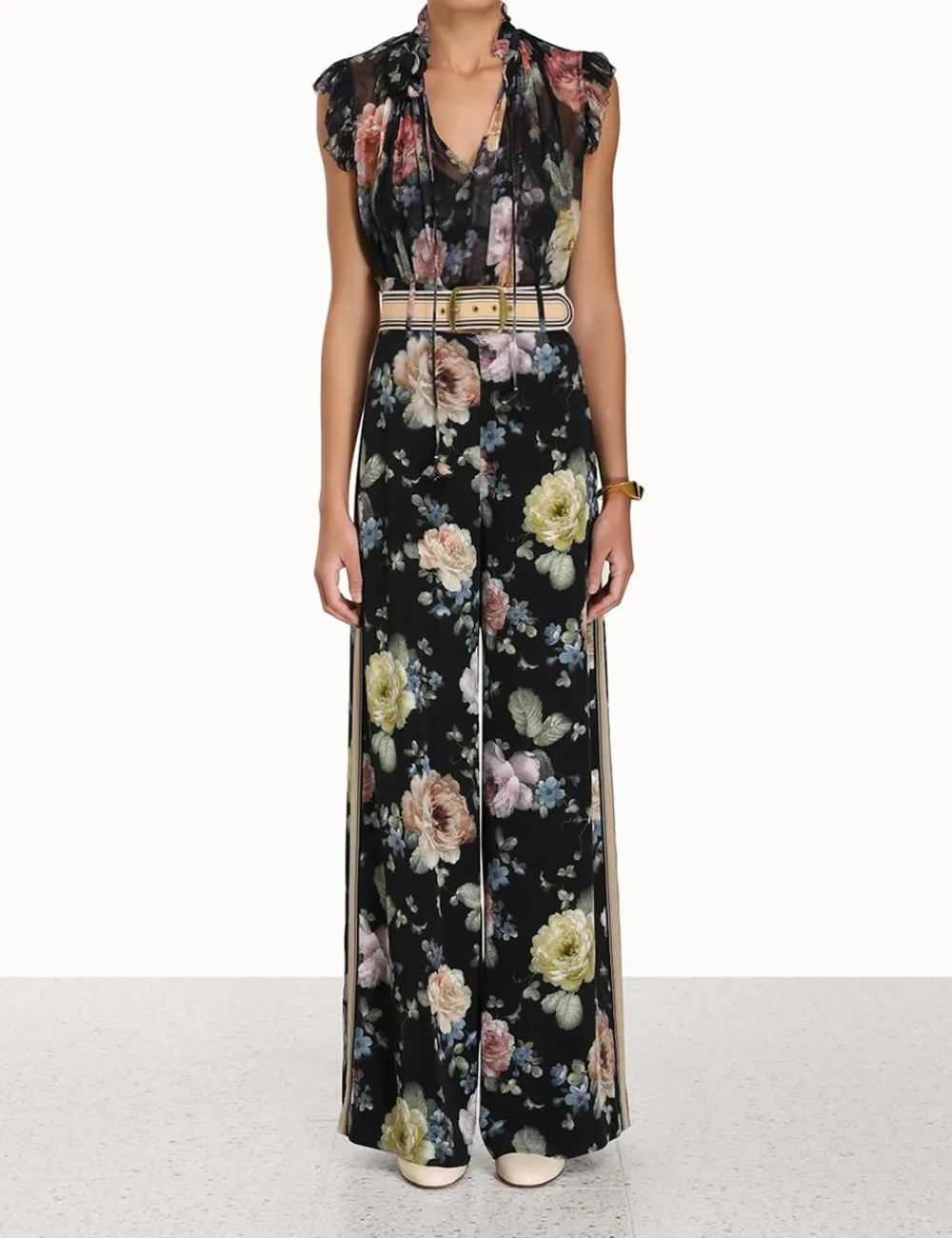 ZIMMERMANN Luminosity Frilled Tank-Women Tops