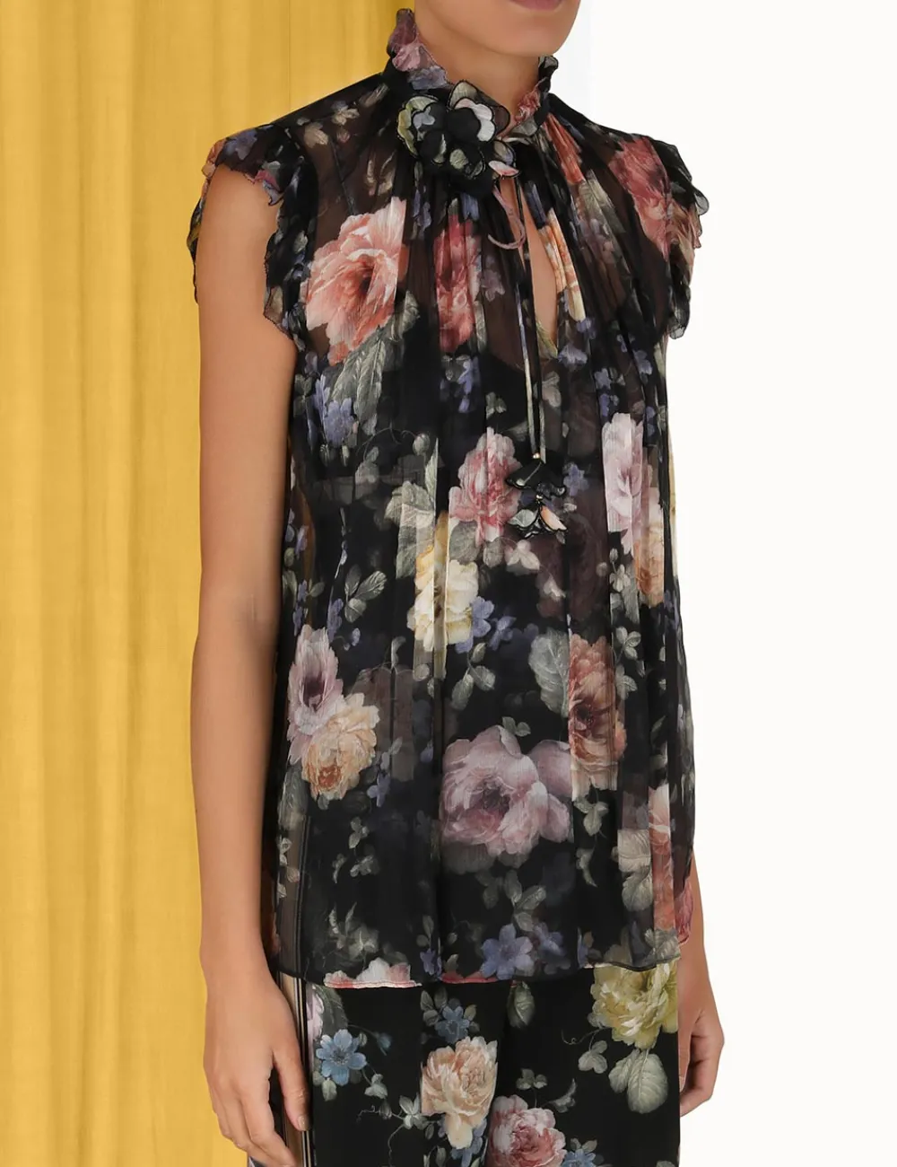 ZIMMERMANN Luminosity Frilled Tank-Women Tops