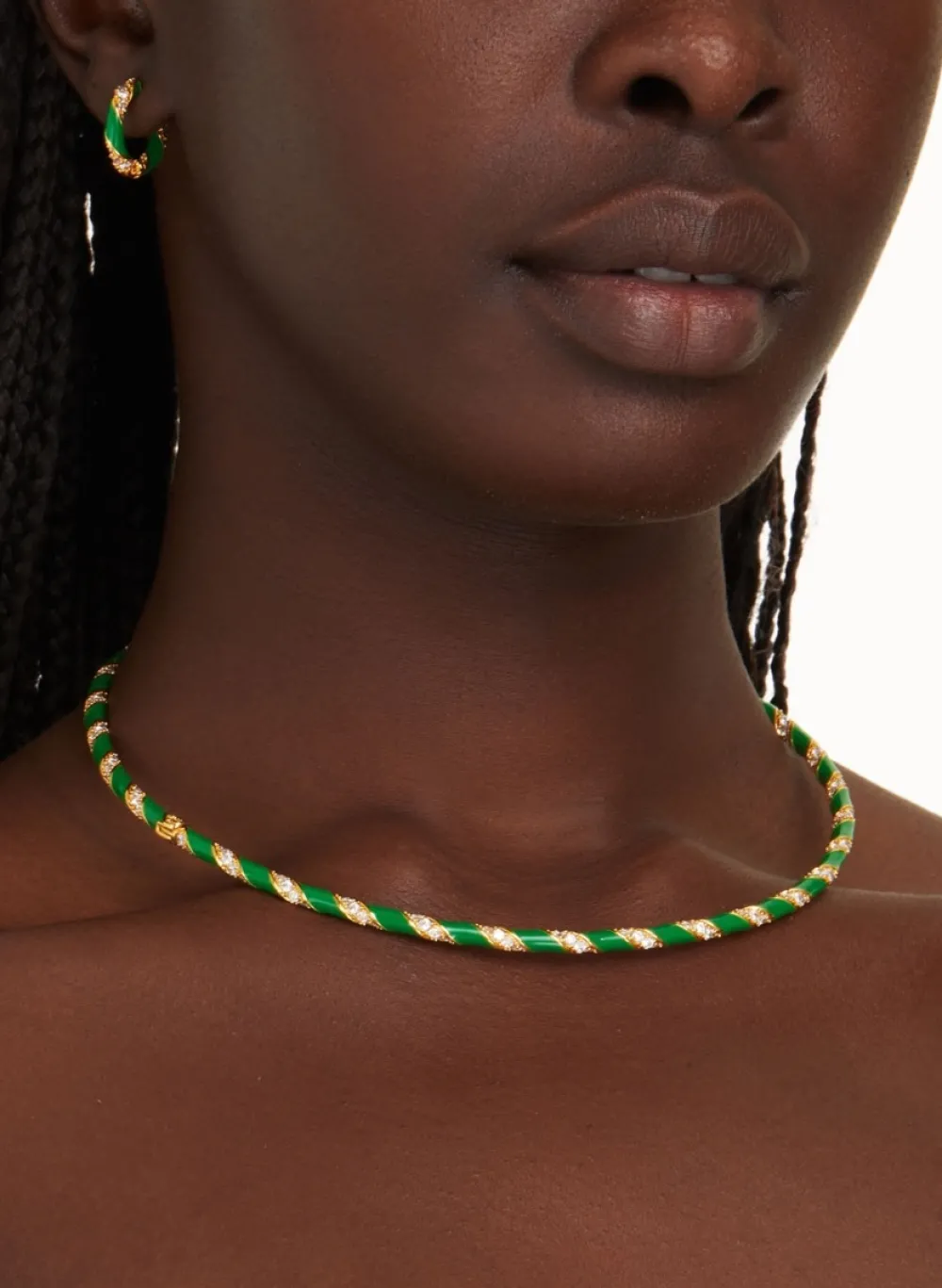 ZIMMERMANN Candy Stripe Pave Choker-Women Jewellery