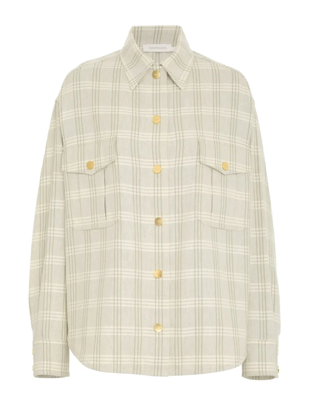 ZIMMERMANN Luminosity Check Shirt-Women Tops