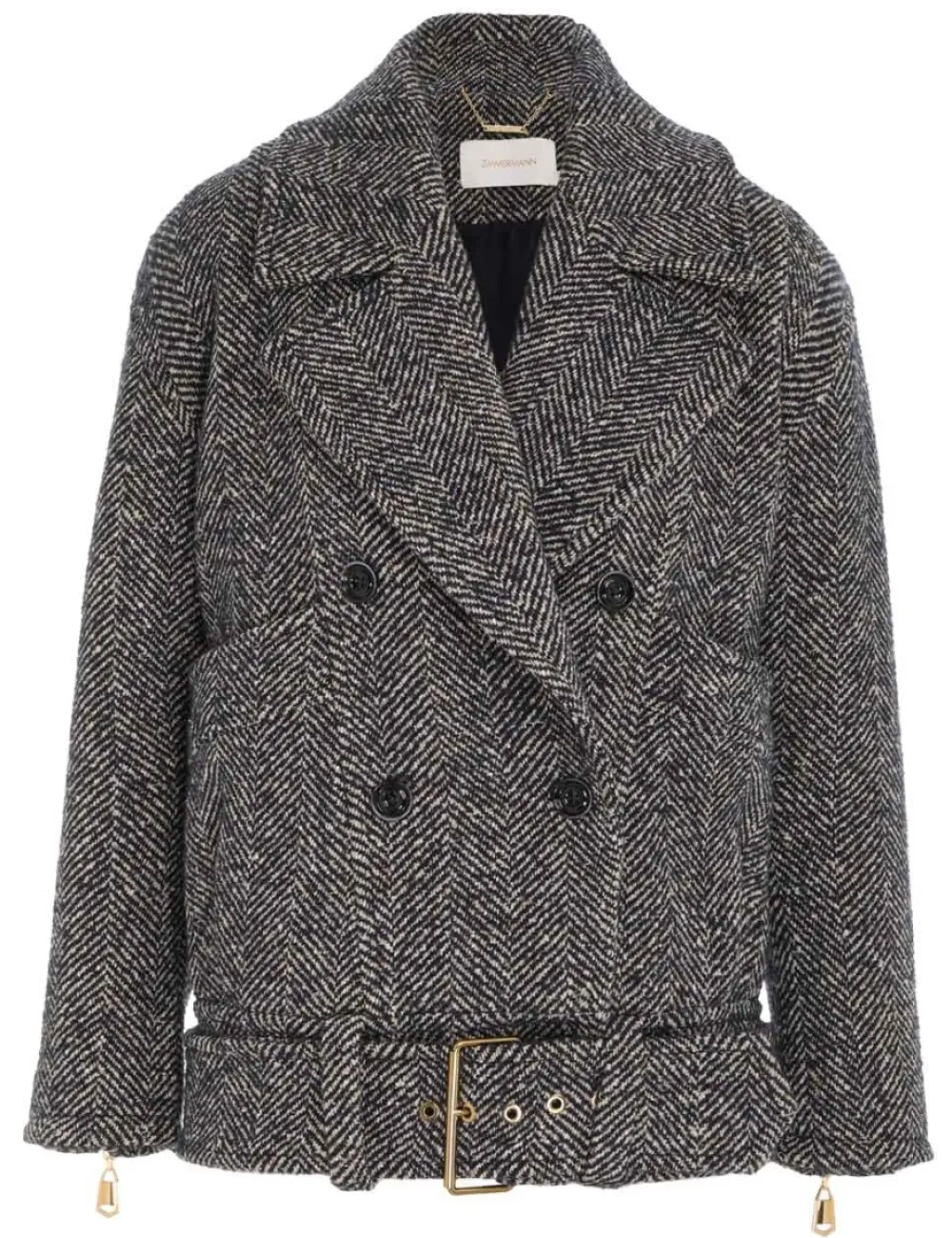 ZIMMERMANN Lyrical Oversized Biker Jacket-Women Luminosity