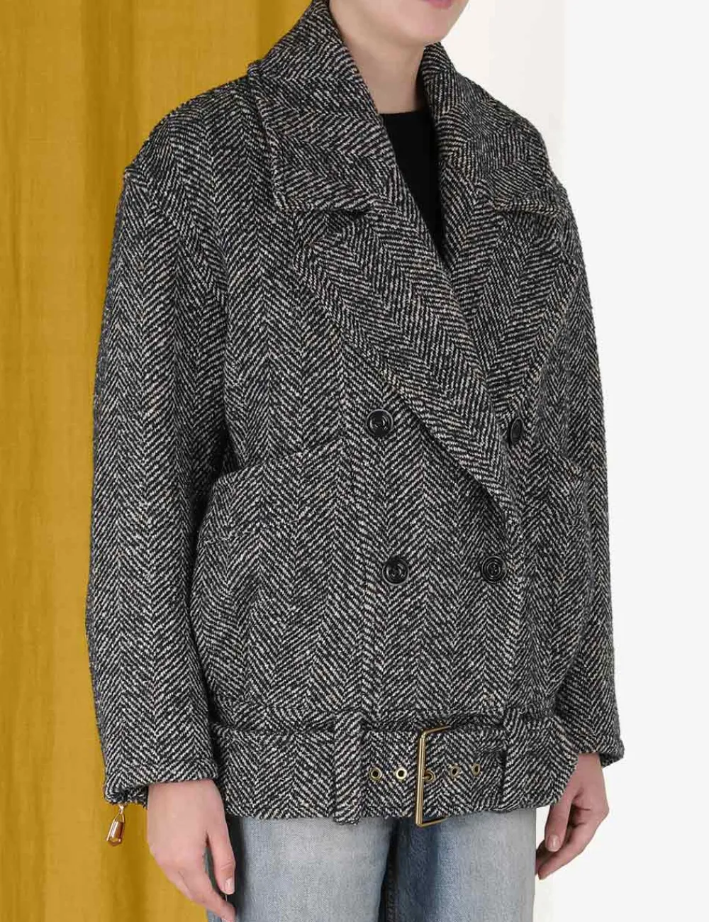 ZIMMERMANN Lyrical Oversized Biker Jacket-Women Luminosity