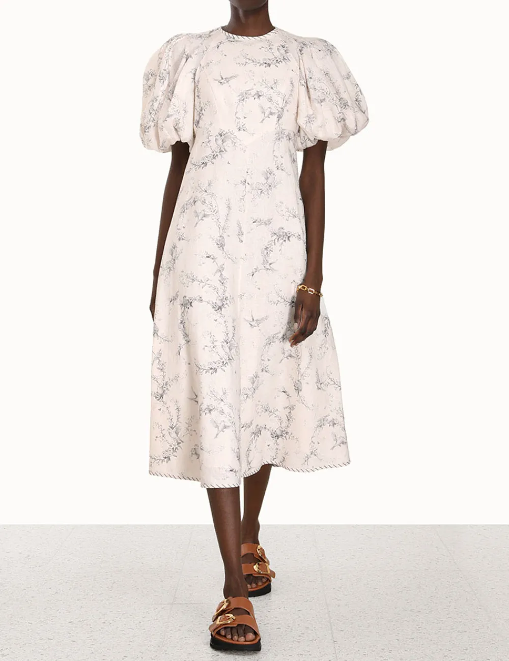 ZIMMERMANN Day Midi Dress-Women Luminosity