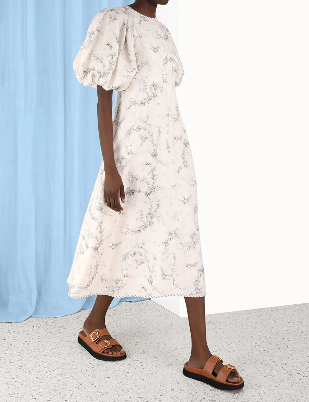 ZIMMERMANN Day Midi Dress-Women Luminosity