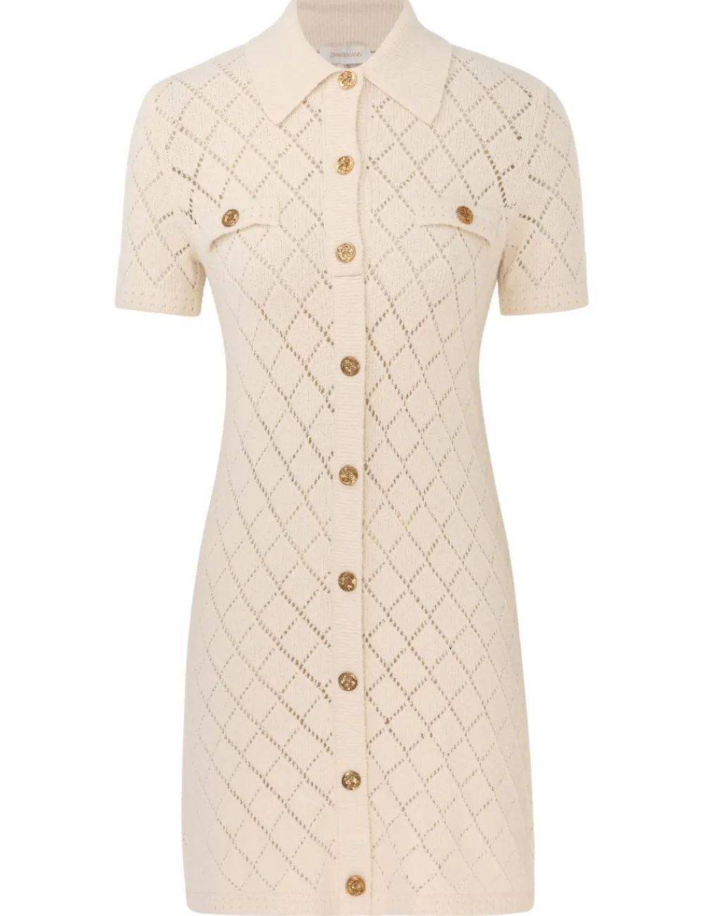 ZIMMERMANN Matchmaker Polo Mini Dress-Women Knitwear