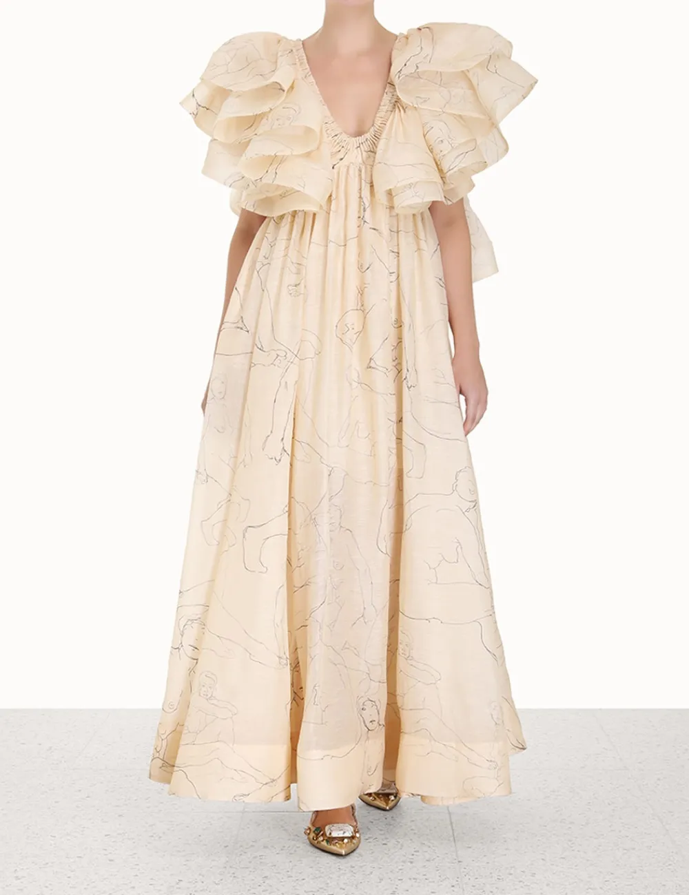 ZIMMERMANN Luminosity Ruffle Gown-Women Luminosity