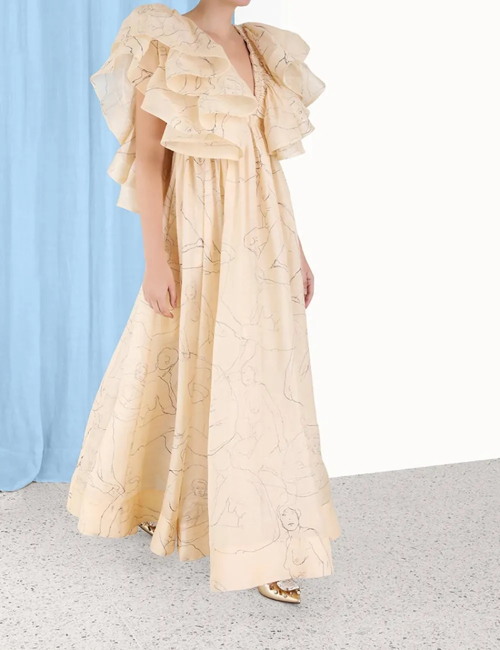 ZIMMERMANN Luminosity Ruffle Gown-Women Luminosity