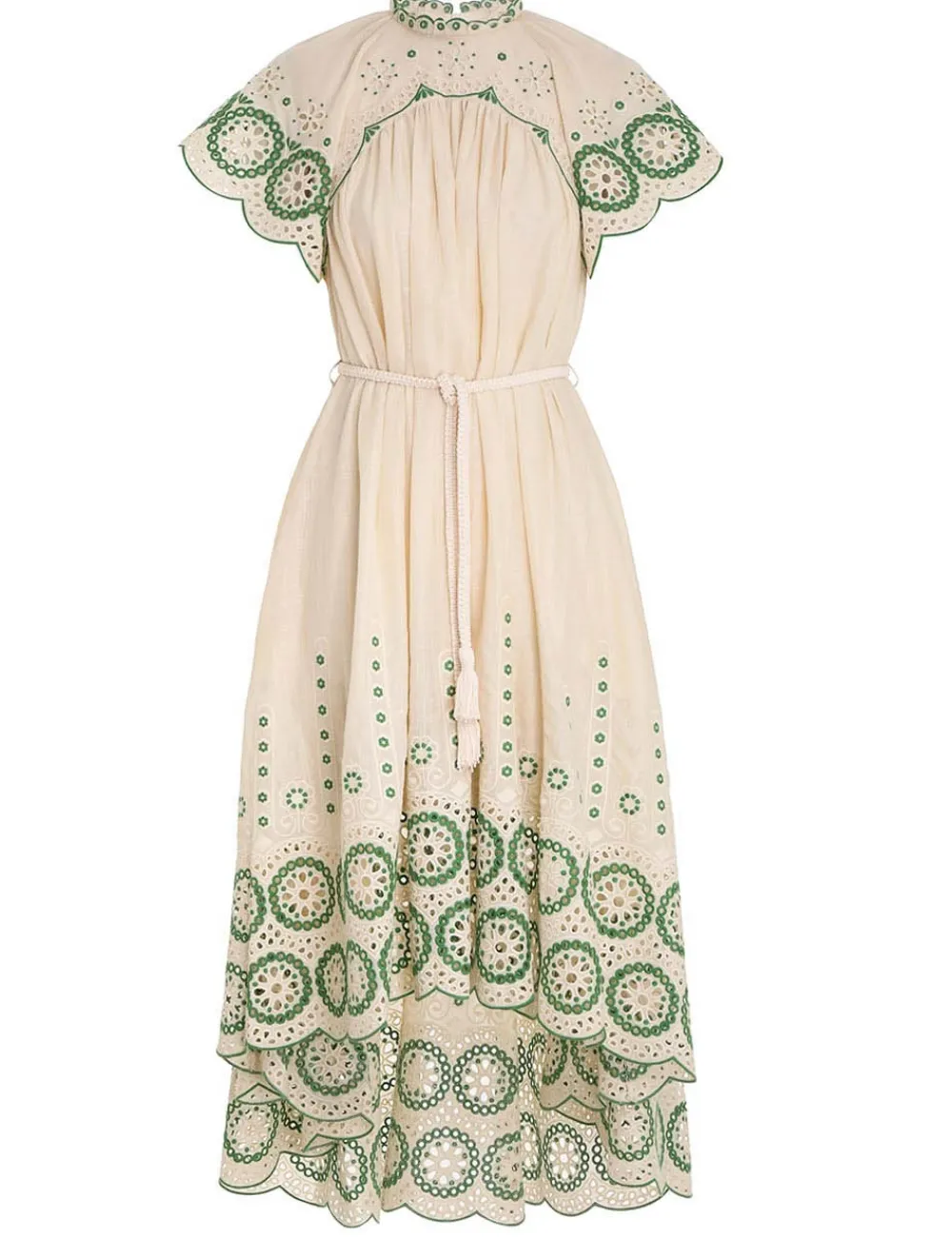 ZIMMERMANN Raie Embroidered Dress-Women Dresses & Coverups