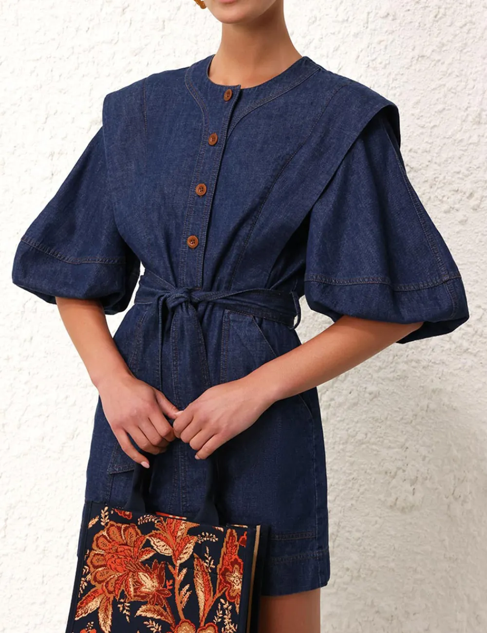 ZIMMERMANN Alight Denim Dress-Women Clothing