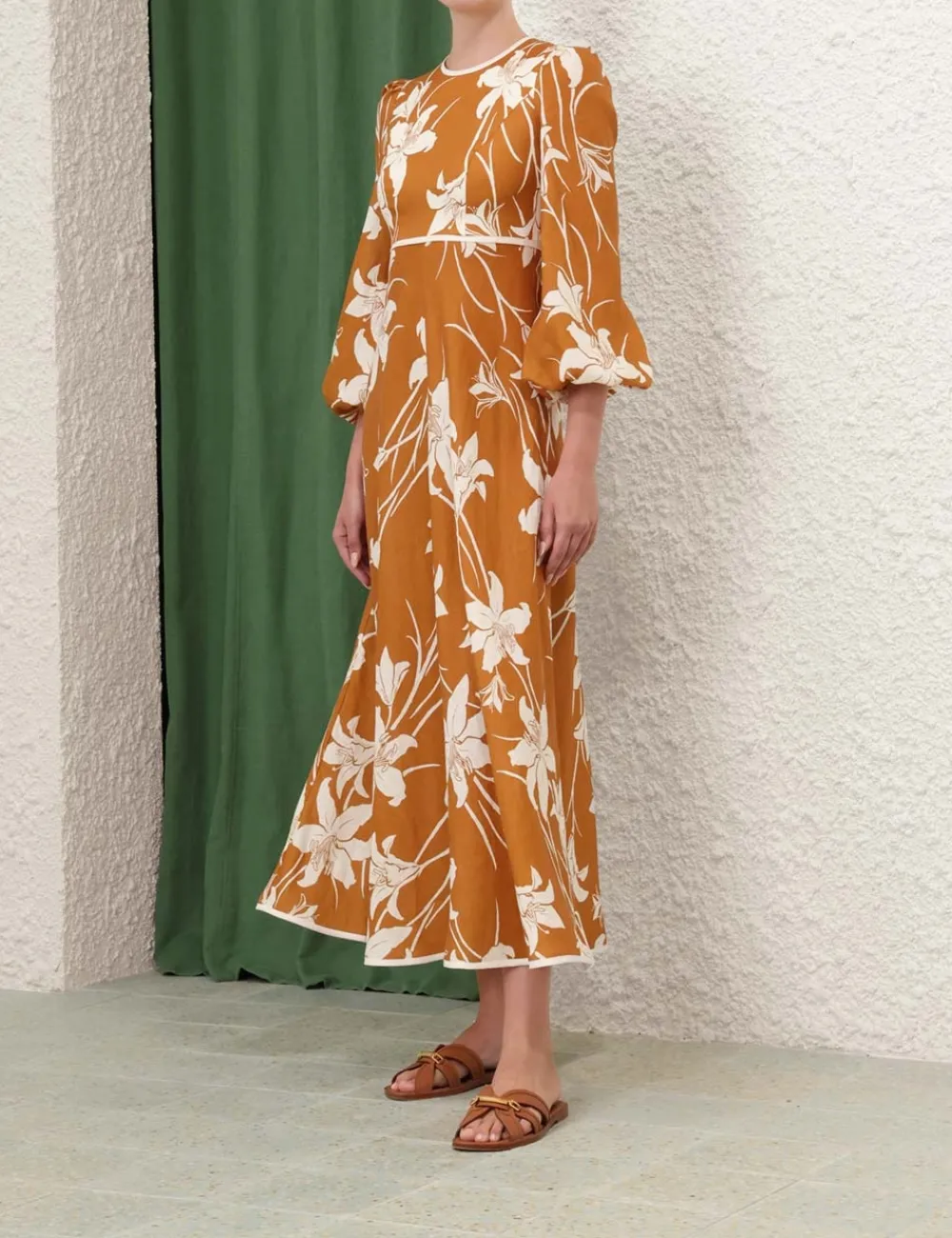 ZIMMERMANN Acadian High Neck Dress-Women Clothing