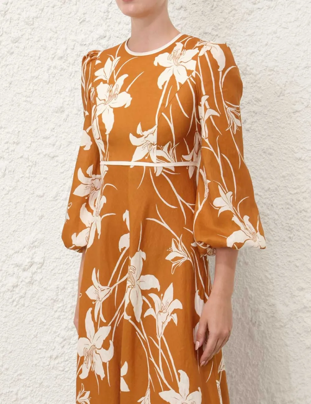 ZIMMERMANN Acadian High Neck Dress-Women Clothing