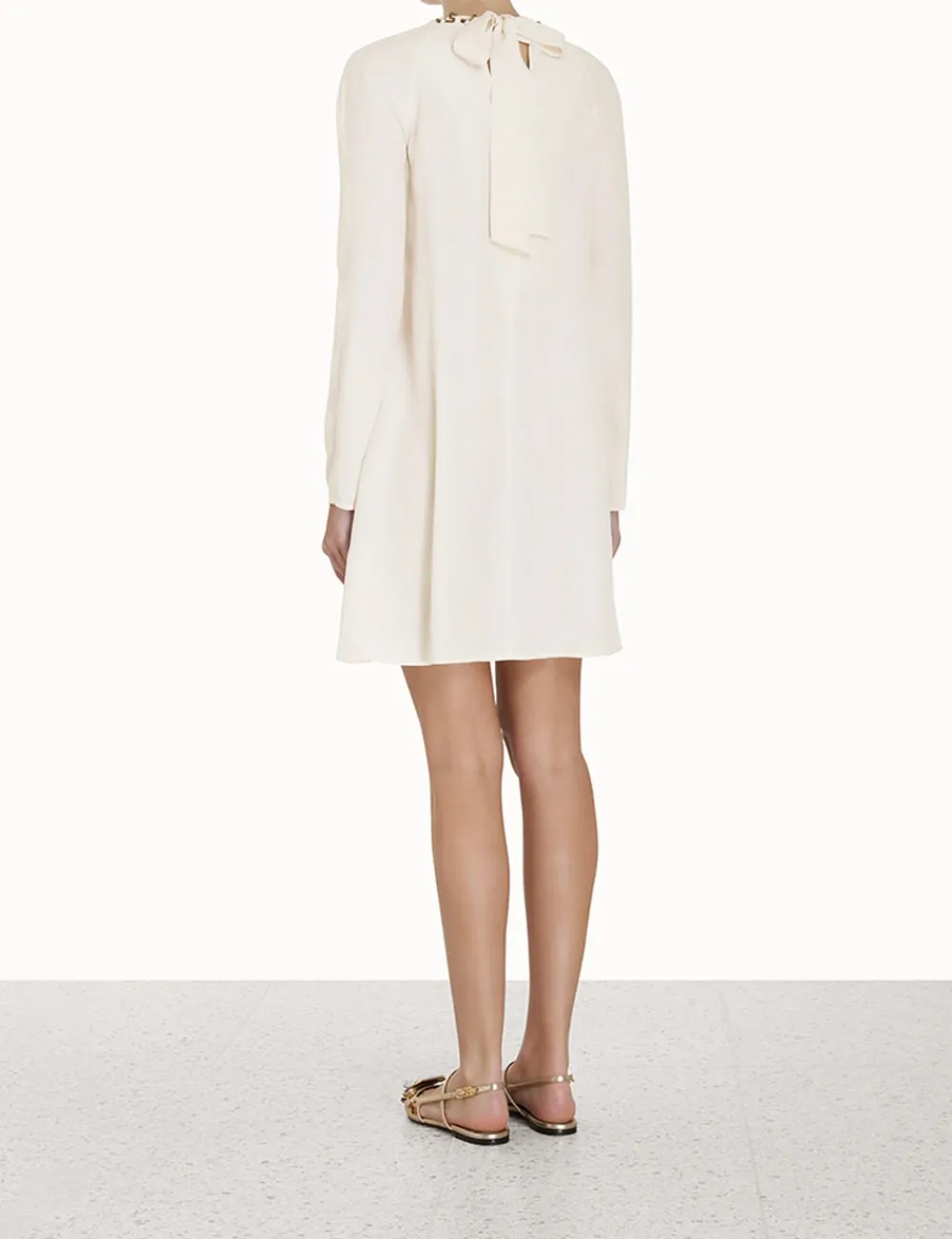 ZIMMERMANN Chain Embellished Mini Dress-Women Luminosity