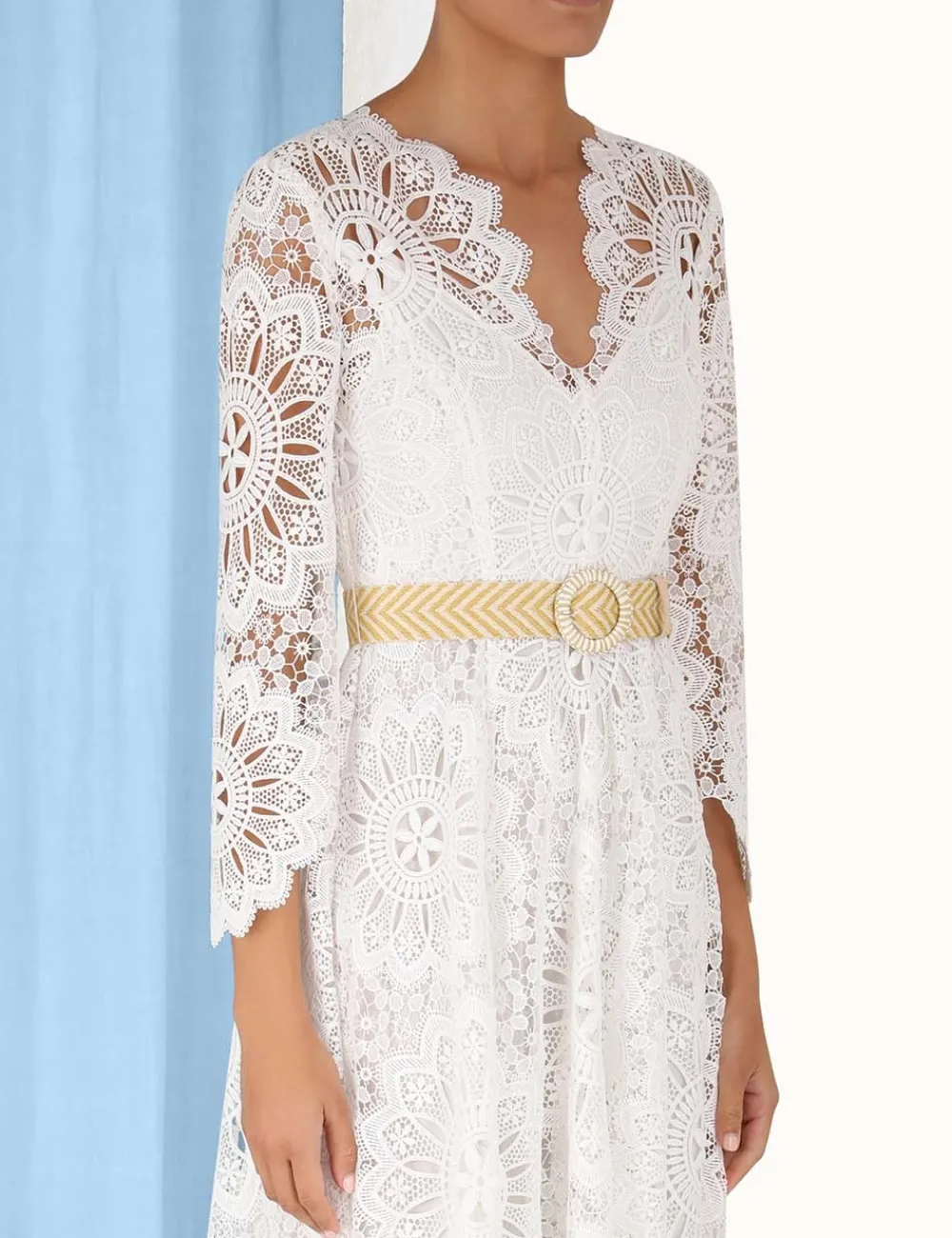 ZIMMERMANN Chintz Doily Lace Dress-Women Dresses & Coverups