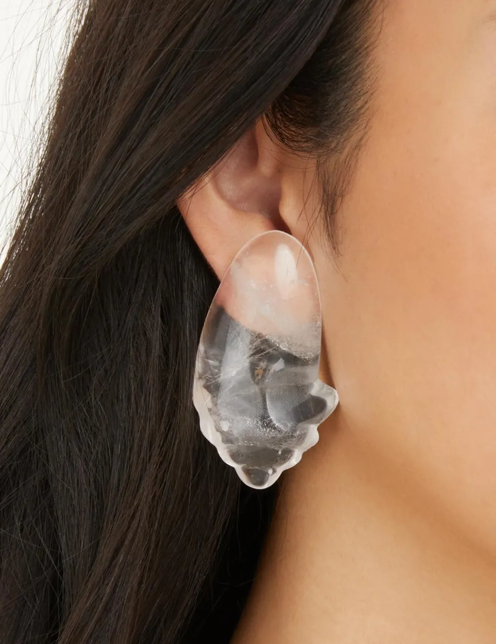 ZIMMERMANN Crystal Carved Pebble Earrings-Women Form & Light