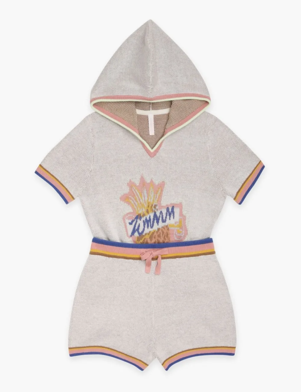 ZIMMERMANN Raie Jacquard Pineapple Hoodie-Women Clothing