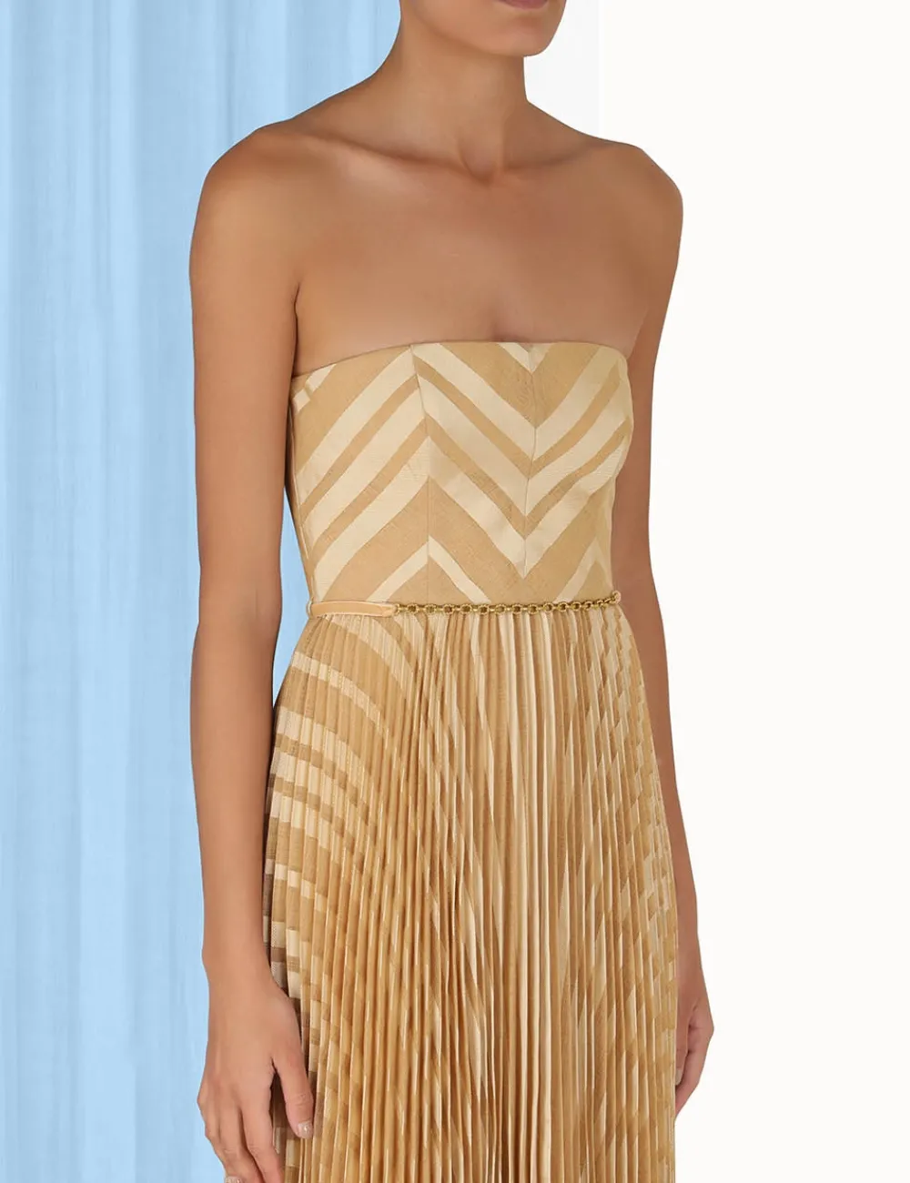 ZIMMERMANN Burnout Pleated Dress-Women Dresses