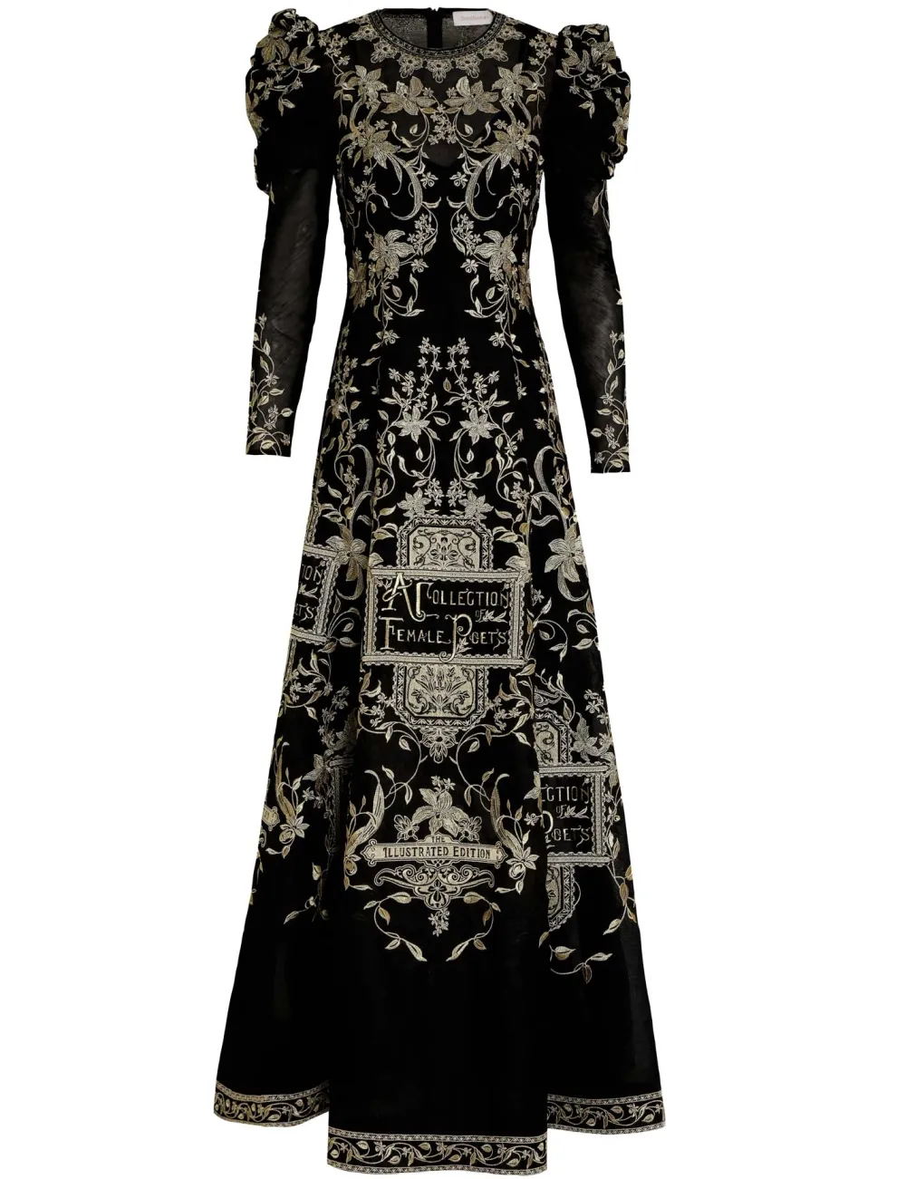ZIMMERMANN Lyrical Embroidery Midi Dress-Women Clothing