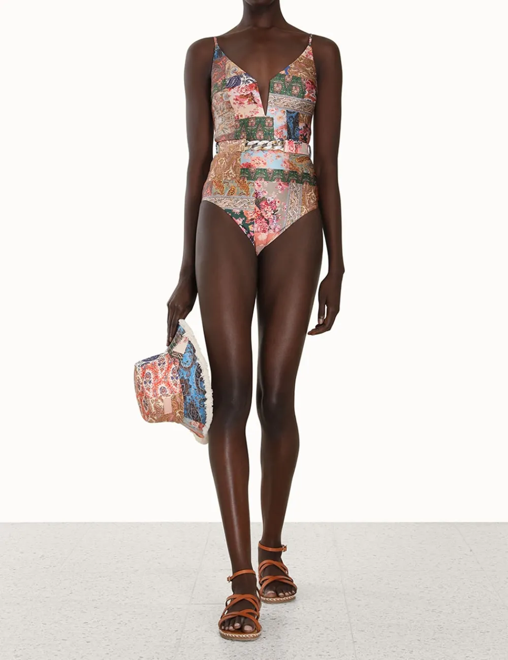 ZIMMERMANN Devi Plunge V Wire 1Pc-Women One Pieces