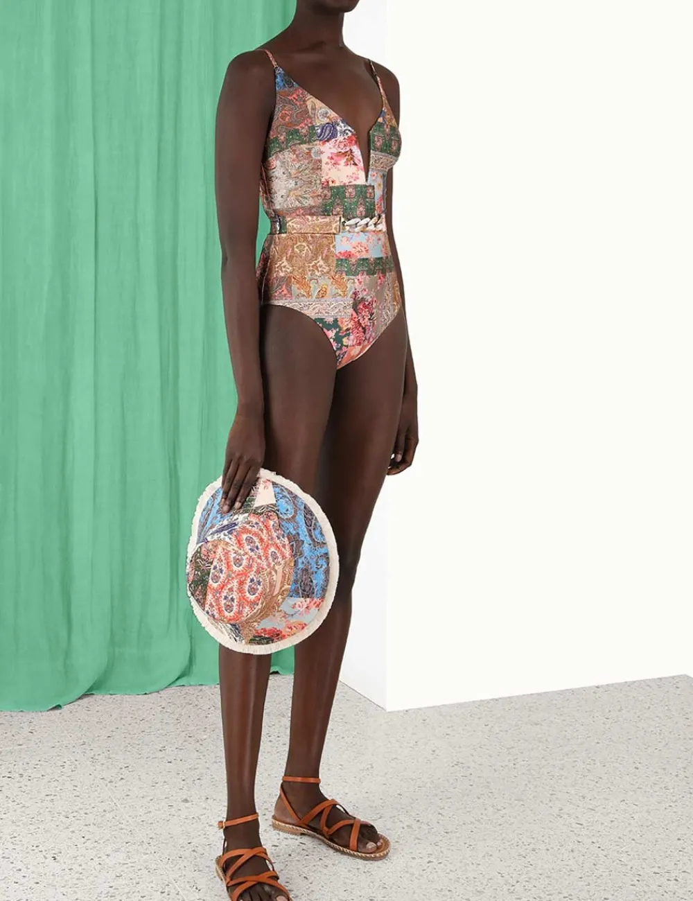 ZIMMERMANN Devi Plunge V Wire 1Pc-Women One Pieces